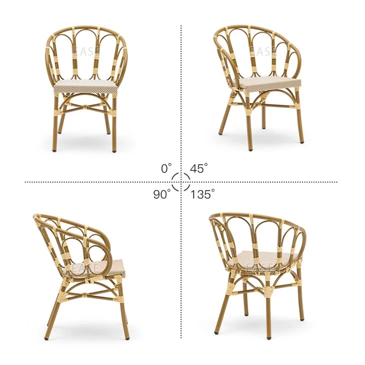 Aluminum Frame Textilene Restaurant Chair