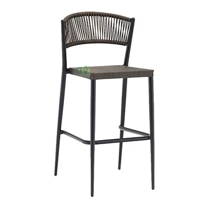 Ħabel Textilene Aluminju Bar Stools ta 'barra